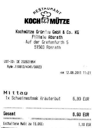 kplt Hffner Kochmtze Restaurant